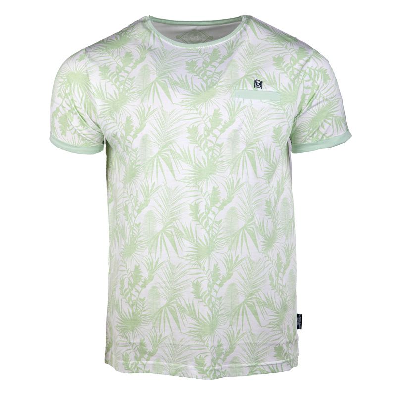 Tee shirt à fleurs tropicales mogador Homme BLAGGIO