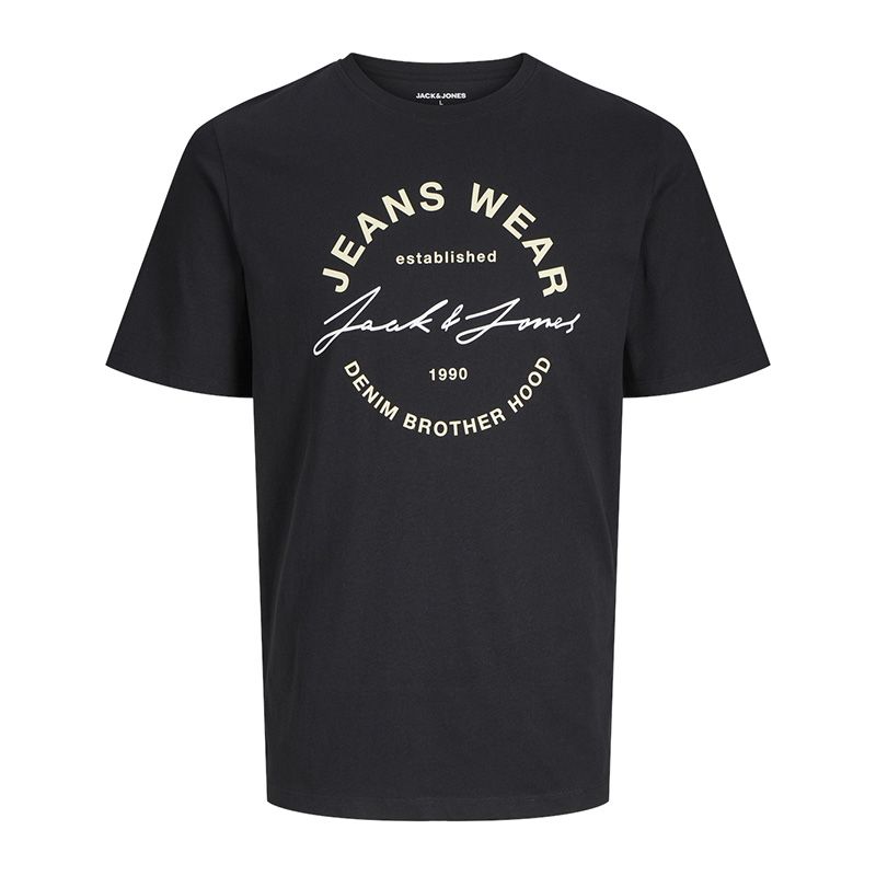 Tee shirt mc jwhmoon noir 12263406 4058 Homme JACK & JONES