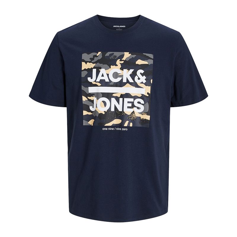 Tee shirt mc jwhprime navy blazer 12263408 4058 Homme JACK & JONES