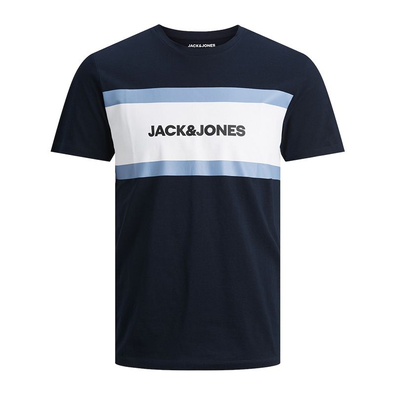 Tee shirt mc navy blazer jwhshake 12263409 4058 Homme JACK & JONES