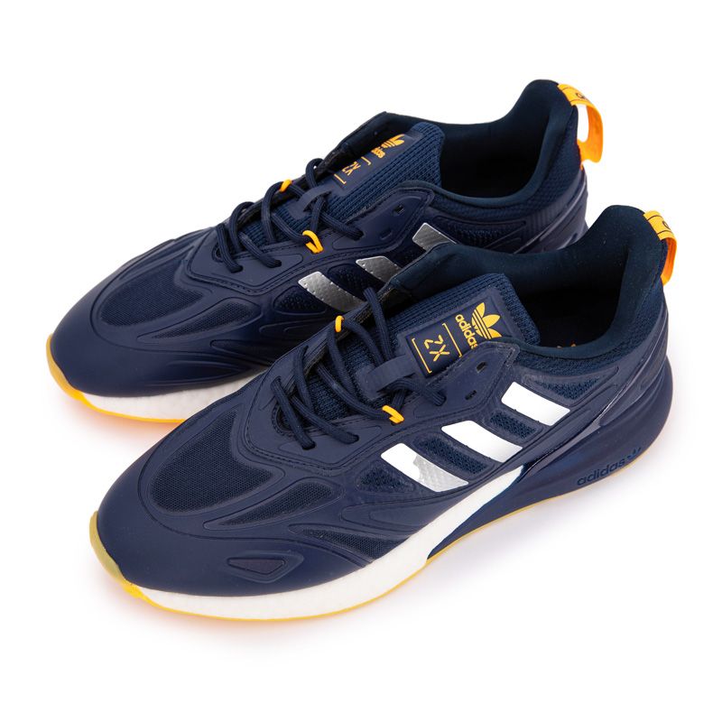 Basket basse sport bleu et orange Homme ADIDAS a prix degriffe