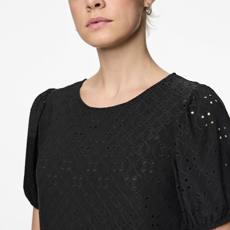 ROBE PCMIMI SS O-NECK SHORT DRESS BC BLACK 17145520 3924 ROBE PCMIMI SS O-NECK SHORT DRESS BC BLACK 17145520 3924