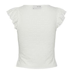 TEE SHIRT PCMIMI SL O-NECK FRILL TOP BC BLACK 17145521 3924 TEE SHIRT PCMIMI SL O-NECK FRILL TOP BC BLACK 17145521 3924