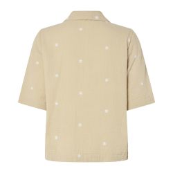 Chemise mc safari bright white em pcmaya Femme PIECES