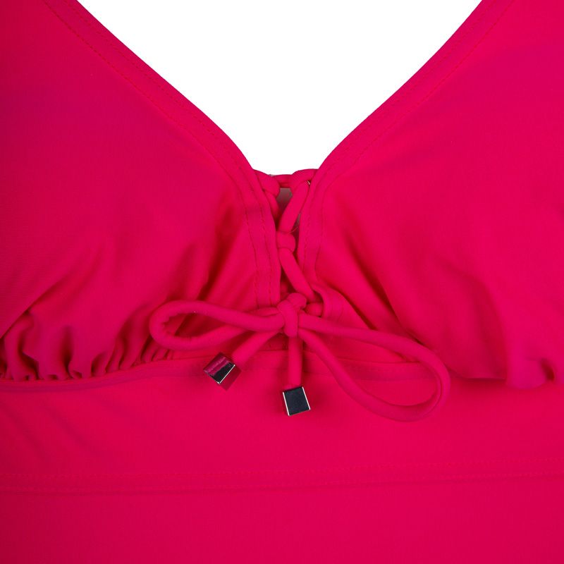 Maillot De Bain Une Pièce Noir Rétro Froncé à Bretelles Contrôle Du