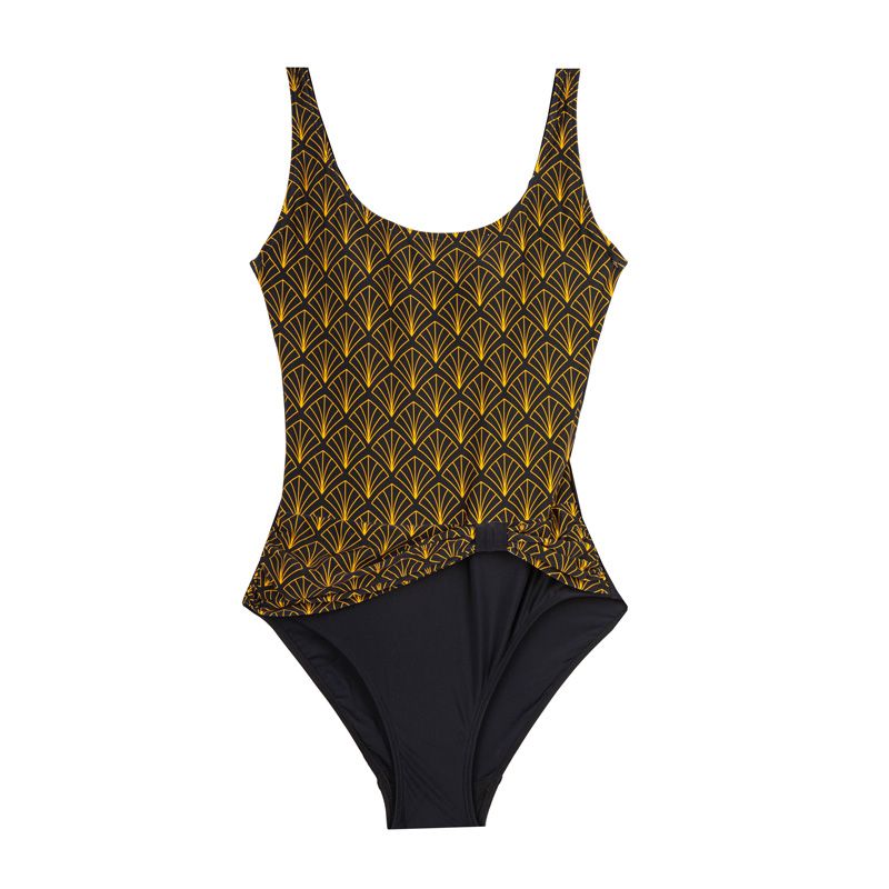 Maillot De Bain 1 Pièce Cherry Beach – Colorado Beach, Ethnique Jaune, Taille 40