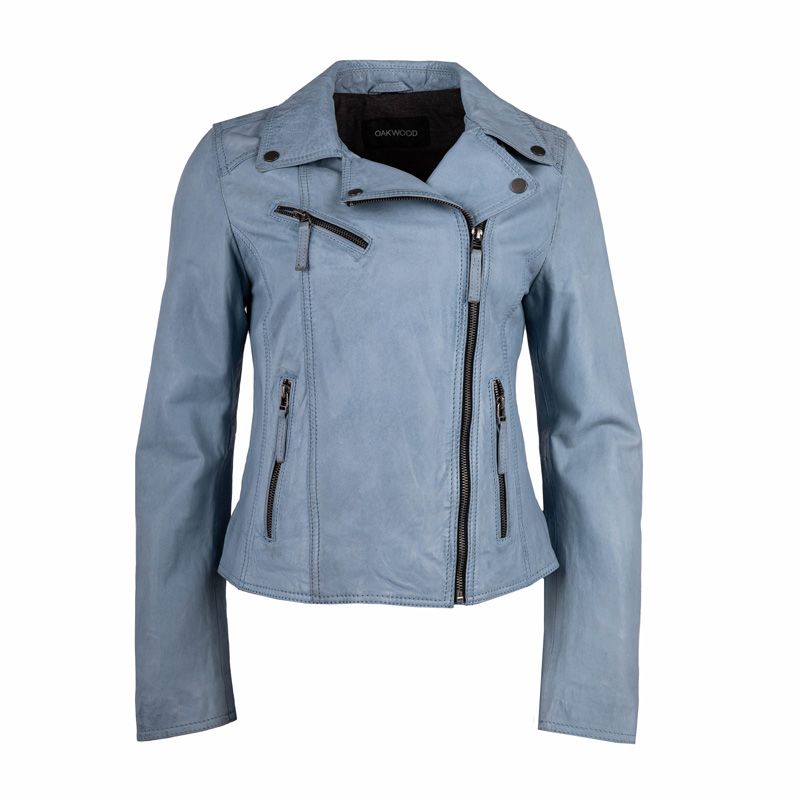 Blouson perfecto Clips en cuir Femme OAKWOOD a prix degriffe