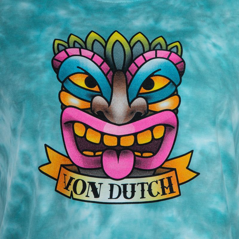 Crop top tye & dye et print devant strass vd/2/trc/tika/tdy Femme VON DUTCH