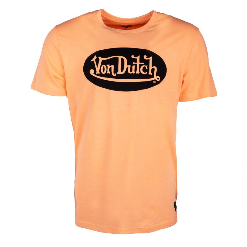 Tee shirt front couleur fluo logo imprime devant vd/1/trc/front/no Homme VON DUTCH