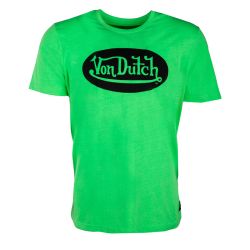 Tee shirt front couleur fluo logo imprime devant vd/1/trc/front/no Homme VON DUTCH Tee shirt front couleur fluo logo imprime devant vd/1/trc/front/no Homme VON DUTCH
