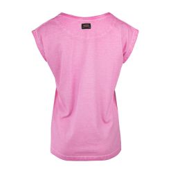 Tee shirt mc effet use et print devant vd/2/trc/story/lp Femme VON DUTCH