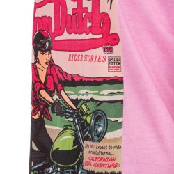 Tee shirt mc effet use et print devant vd/2/trc/story/lp Femme VON DUTCH