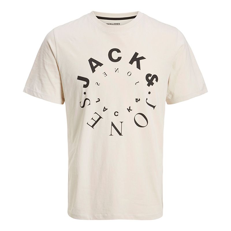 Tee shirt mcblack jwhwarrior tee ss crew neck 12266202 4145 Homme JACK & JONES