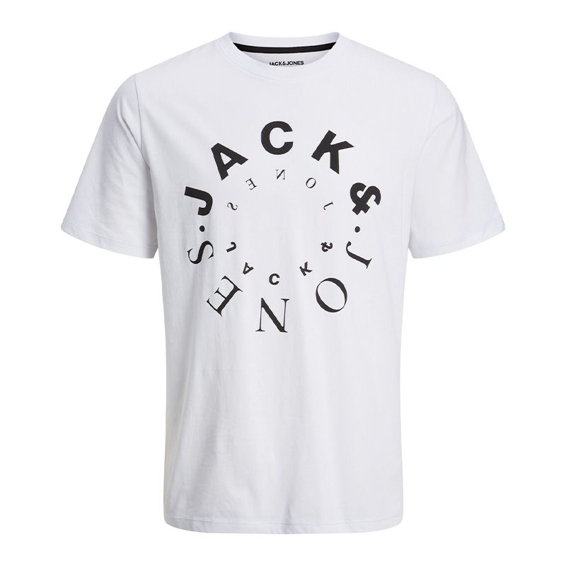 Tee shirt mcblack jwhwarrior tee ss crew neck 12266202 4145 Homme JACK & JONES