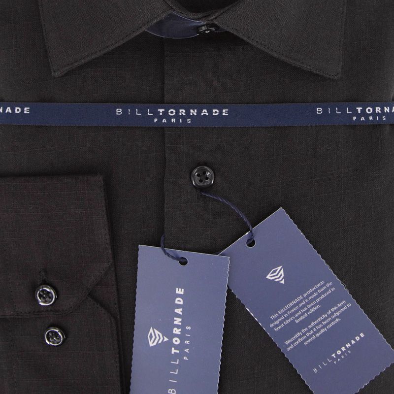 Chemise ml col noir regular fit bil502linreg s/xxl Homme BILL TORNADE Chemise ml col noir regular fit bil502linreg s/xxl Homme BILL TORNADE
