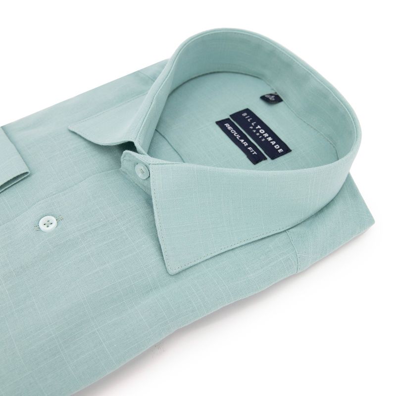 Chemise ml col noir regular fit bil502linreg s/xxl Homme BILL TORNADE