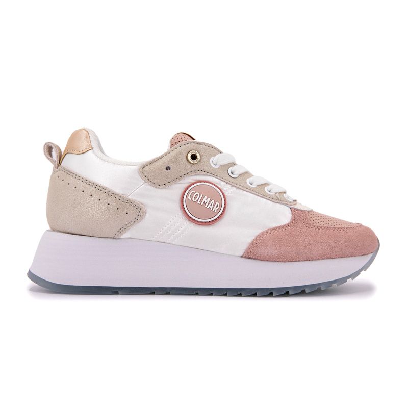 Basket white pink travis prime 109 36-41 Femme COLMAR