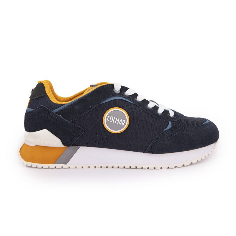 Basket navy gray orange travis plus color 020 Homme COLMAR