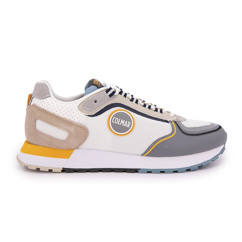 Basket white dusty bleu orange travis vital 027 40-47 Homme COLMAR