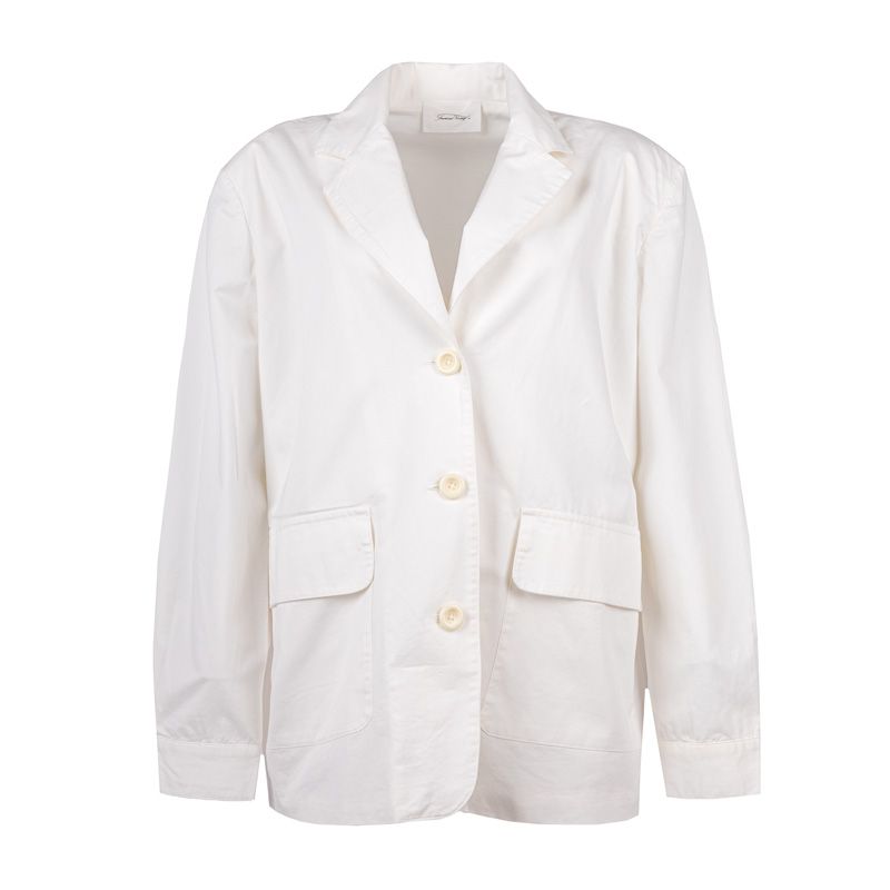 Blazer blanc ml col blazer blancgio123e20 Femme AMERICAN VINTAGE