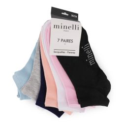 7 paires de socquettes rafika t 36/38 - 39/41 Femme MINELLI 7 paires de socquettes rafika t 36/38 - 39/41 Femme MINELLI