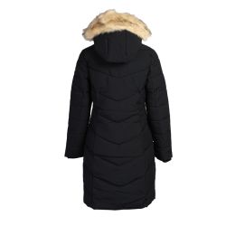 Parka longue à capuche Julie noire Femme PARAGOOSE