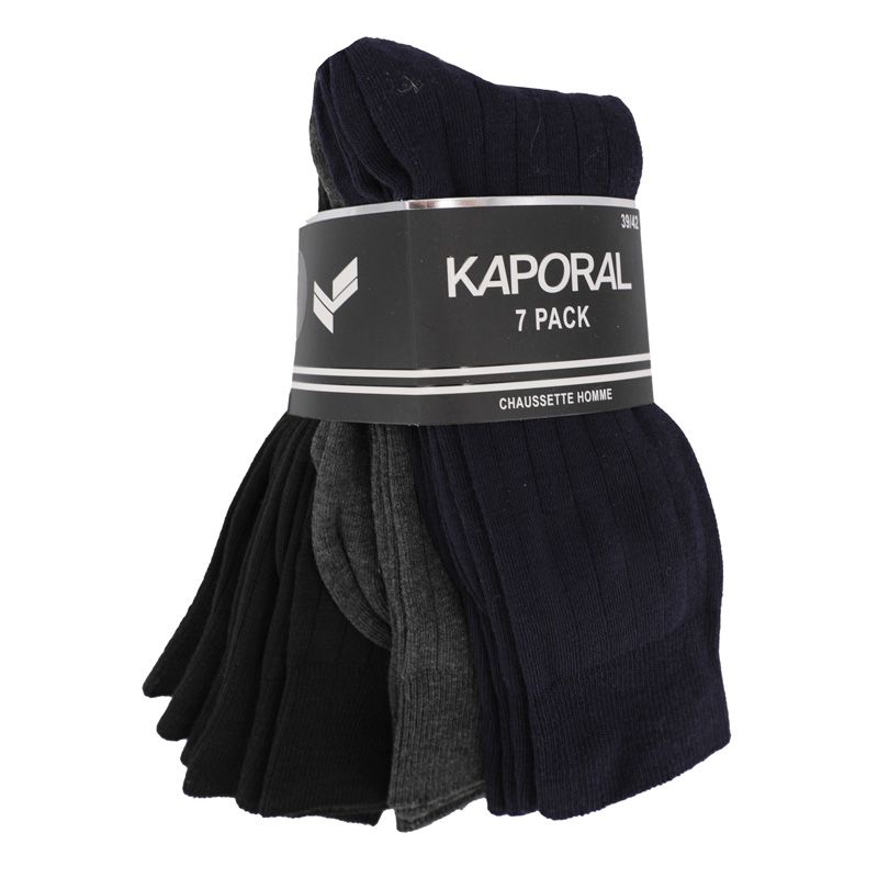 Chaussettes ville pack de 7 fabricio 39 au 46 Homme KAPORAL