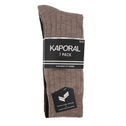 Chaussettes ville pack de 7 fabricio 39 au 46 Homme KAPORAL
