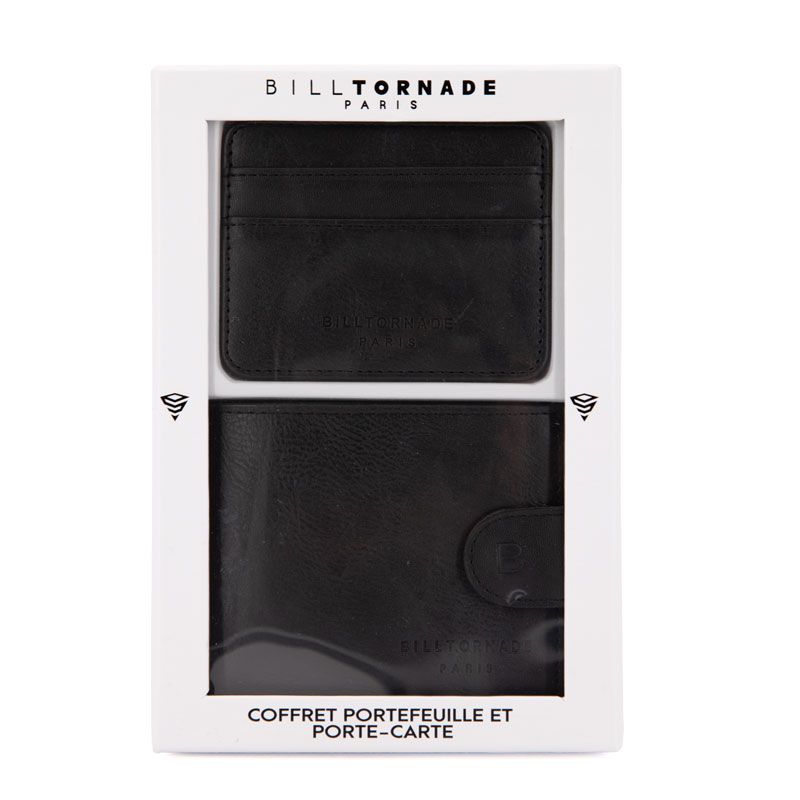 Coffret bill tornade porte feuille+ porte carte pu 03526 Homme BILL TORNADE