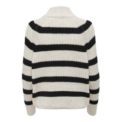 Pull ml rayure onlleise freya noos blanc/noir 15268818 4174 Femme ONLY