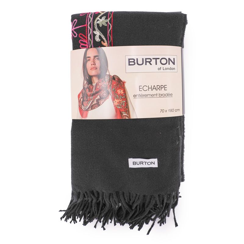 Famata echarpe femme brodee Femme BURTON OF LONDON