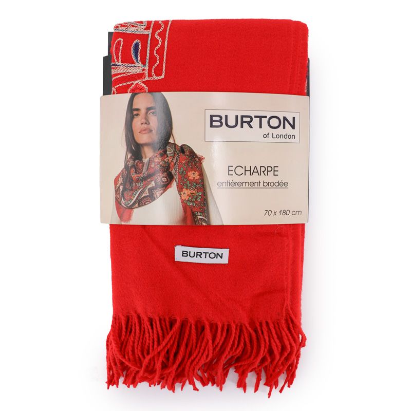 Famata echarpe femme brodee Femme BURTON OF LONDON