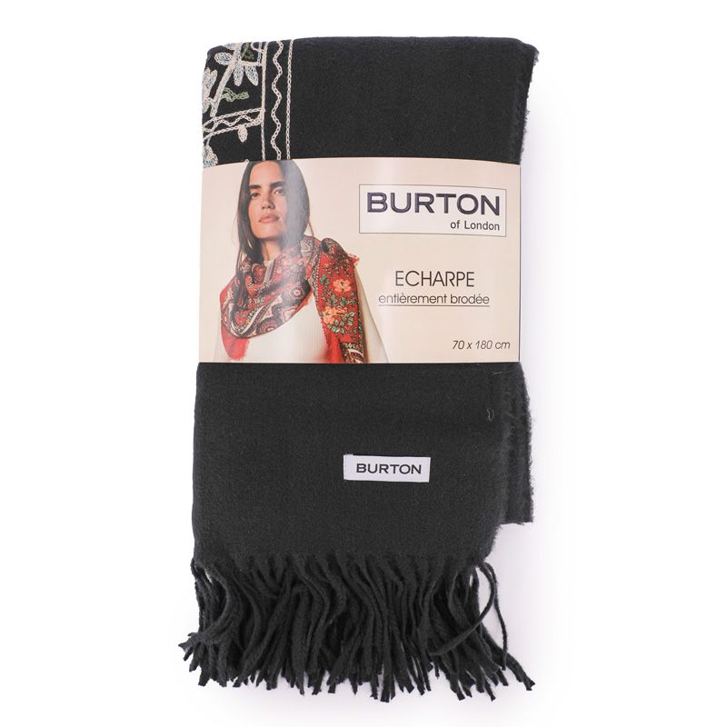 Famata echarpe femme brodee Femme BURTON OF LONDON