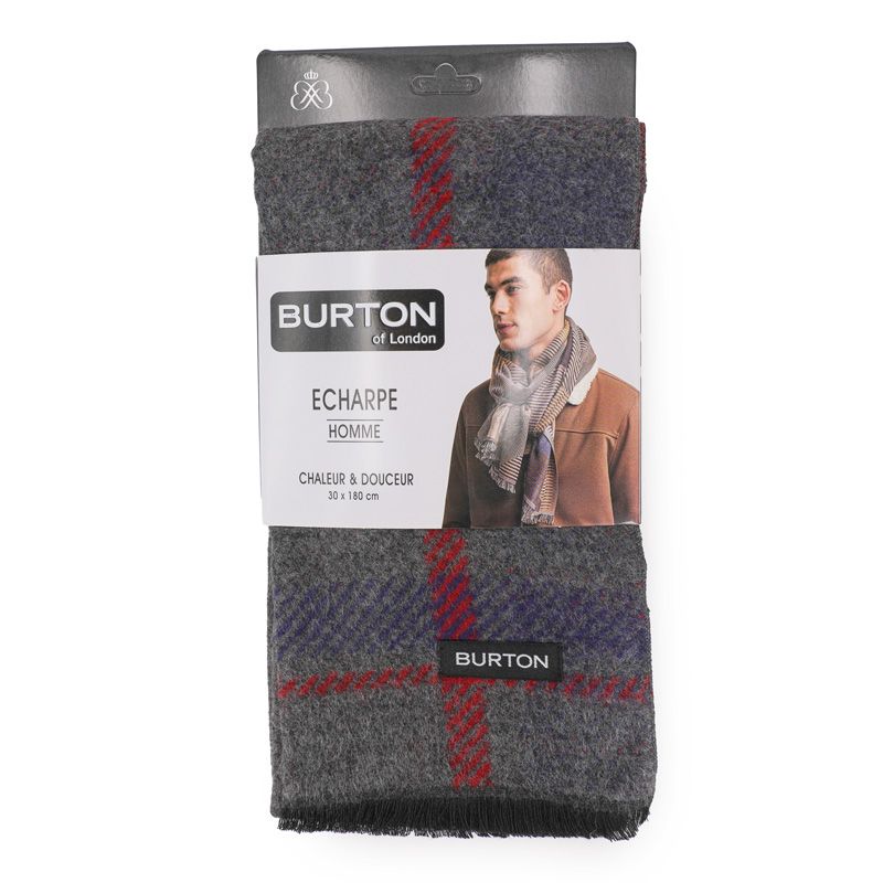 Jassim echarpe homme 30x180cm Homme BURTON OF LONDON