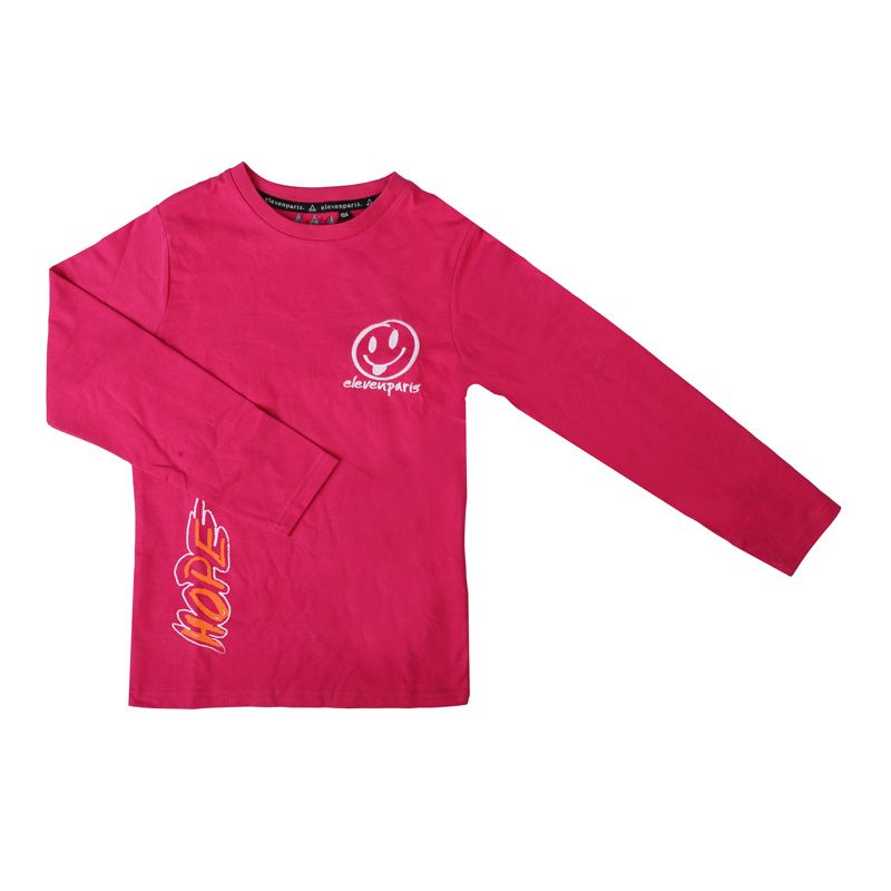 Tee shirt brodé coton à manches longues Enfant ELEVEN PARIS