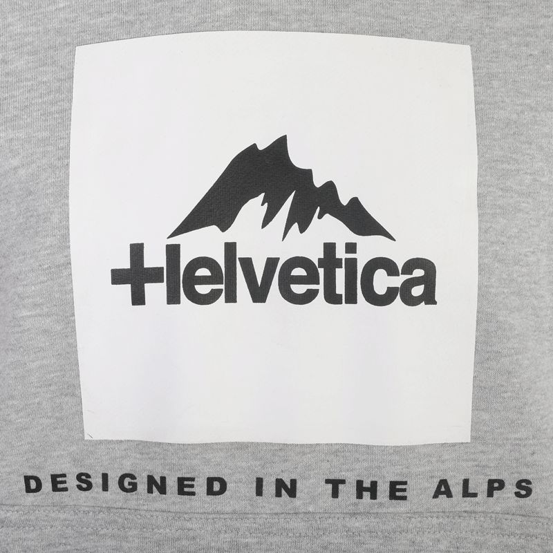 Sweatshirt pullover hoodies avec logo 07 azul Homme HELVETICA