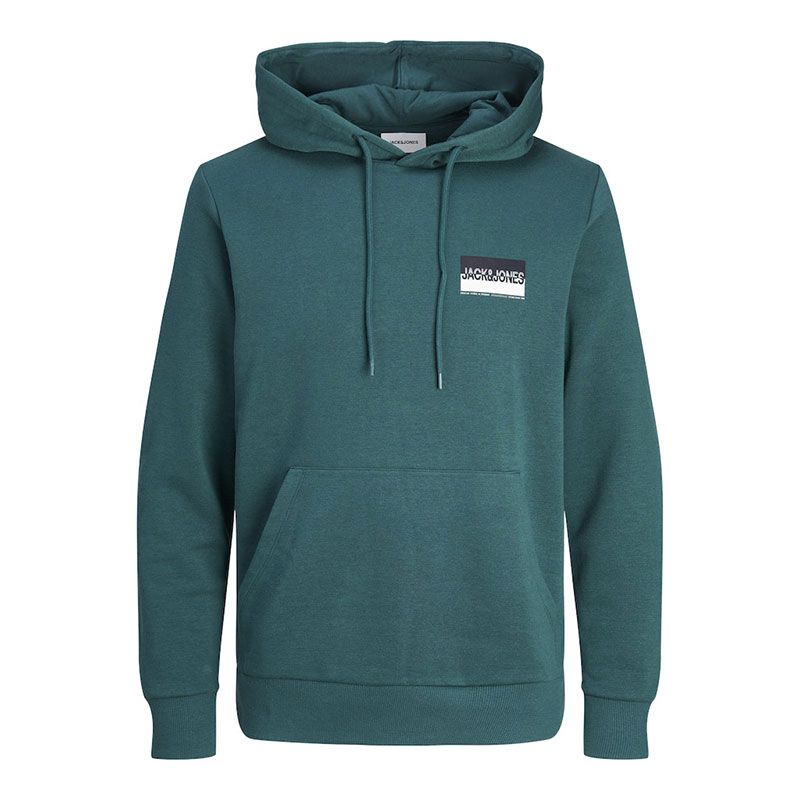 Sweat a capuche deep teal nolan 12256849 Homme JACK & JONES