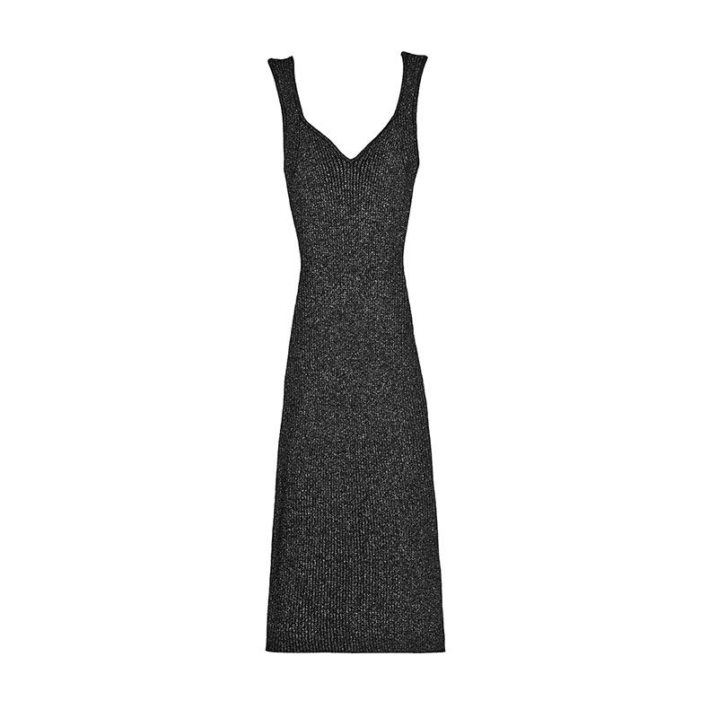 Robe maille tyana noir Femme LA PETITE ETOILE