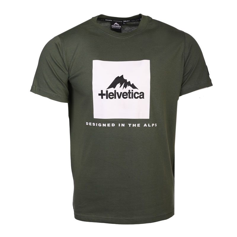 Tee shirt black manche courte avec logo 12 azul Homme HELVETICA