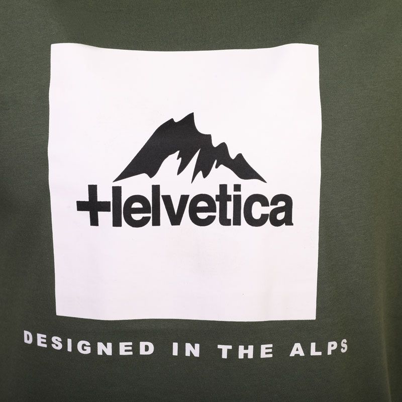 Tee shirt black manche courte avec logo 12 azul Homme HELVETICA