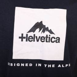 Tee shirt black manche courte avec logo 12 azul Homme HELVETICA