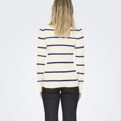Pull black onlibi ls rib boatneck 15324644 Femme ONLY