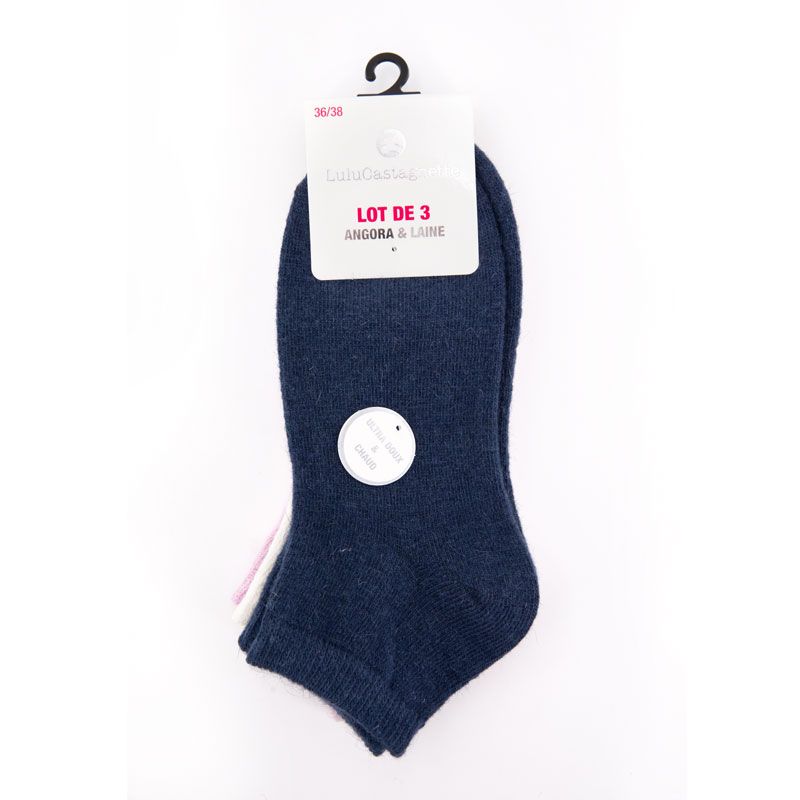 Lot de 3 chaussettes simona 36/38 - 39/41 Femme LULU CASTAGNETTE