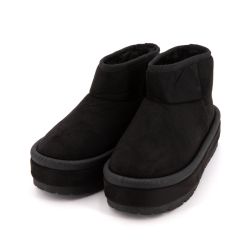 Bottine courte fourree lindy tissu contour du 37 au 41 Femme BURTON OF LONDON