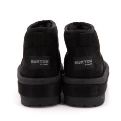 Bottine courte fourree lindy tissu contour du 37 au 41 Femme BURTON OF LONDON