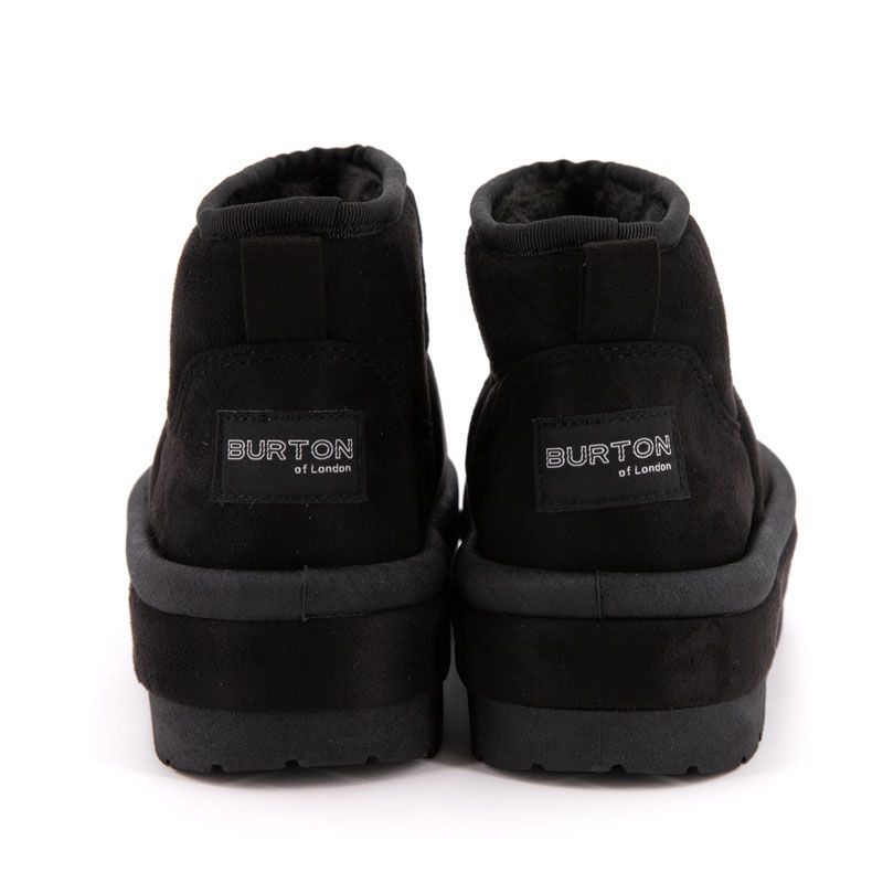 Bottine courte fourree lindy tissu contour du 37 au 41 Femme BURTON OF LONDON