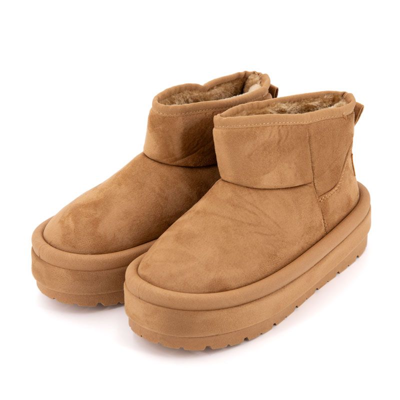 Bottine courte fourree lindy tissu contour du 37 au 41 Femme BURTON OF LONDON