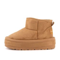 Bottine courte fourree lindy tissu contour du 37 au 41 Femme BURTON OF LONDON