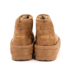 Bottine courte fourree lindy tissu contour du 37 au 41 Femme BURTON OF LONDON