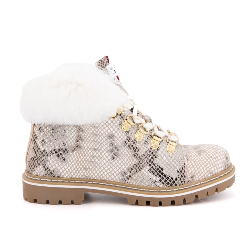 Bottinesc330525 lacen blanc-serpent36-41 Femme LES TROPEZIENNES PAR M.BELARBI